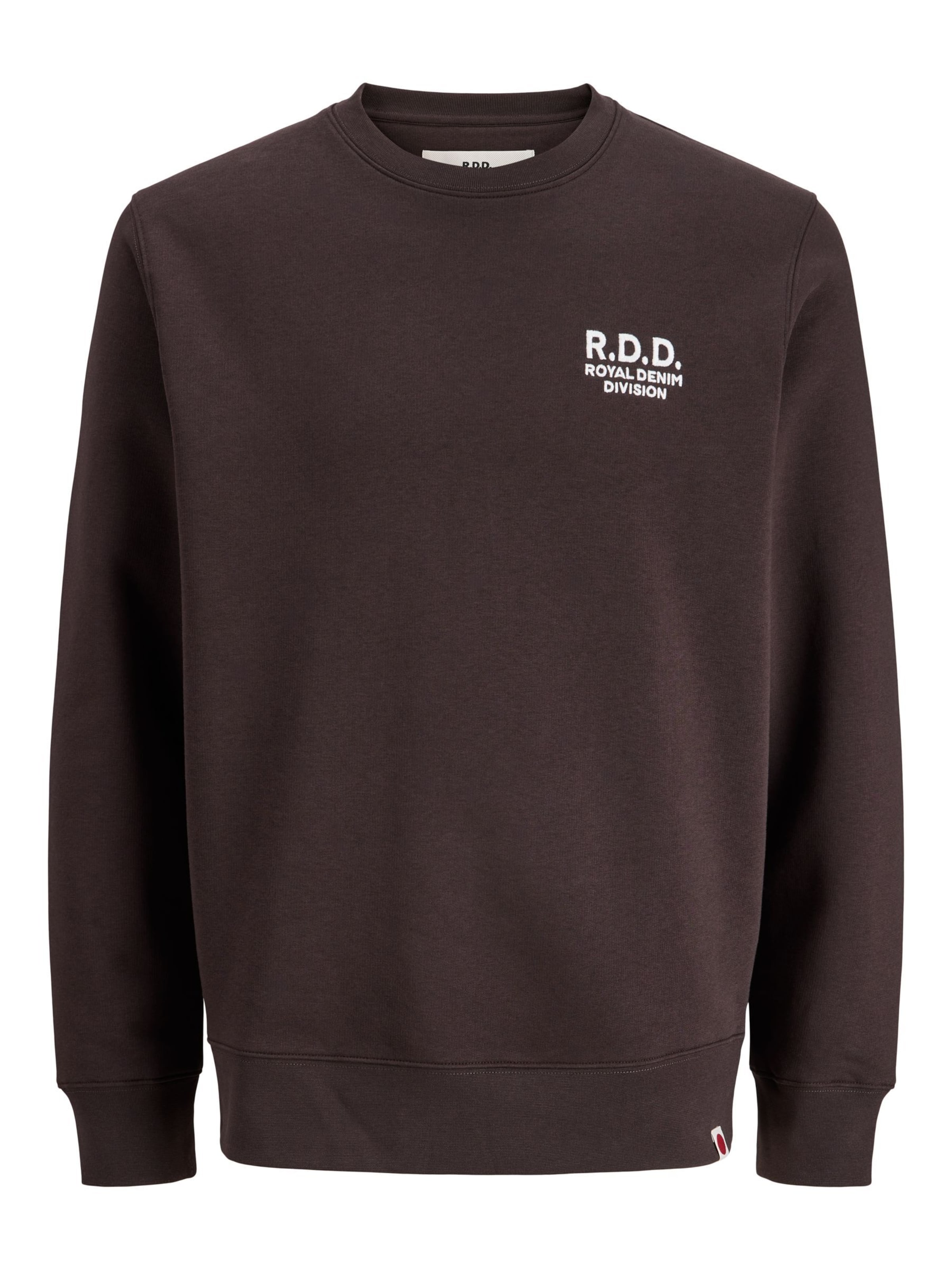 Sweat-shirt R.D.D. ROYAL DENIM DIVISION en marron : devant