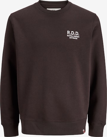 Sweat-shirt R.D.D. ROYAL DENIM DIVISION en marron : devant