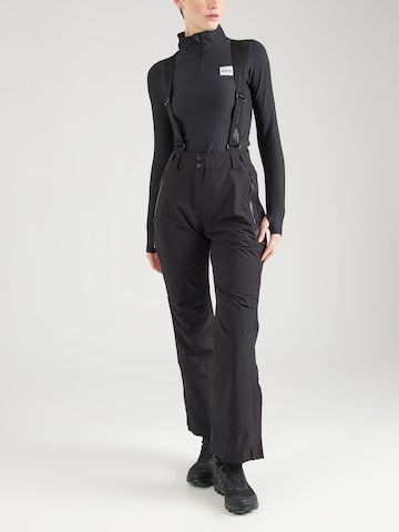 Regular Pantalon de sport 4F en noir : devant