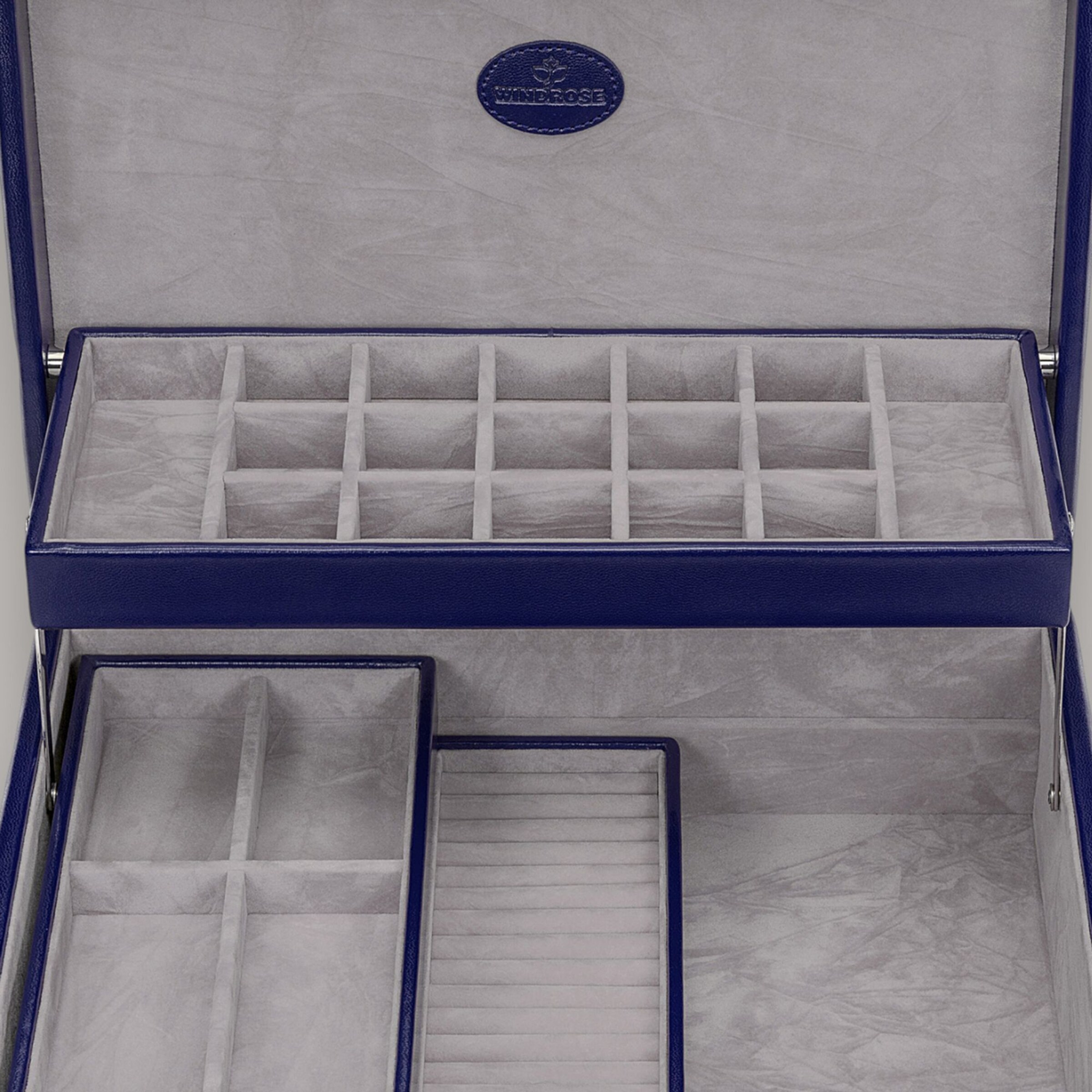 WINDROSE Schmuckkasten 'Merino' in Blau