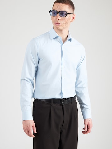 Michael Kors - Ajuste regular Camisa 'HAIRLINE' en azul: frente