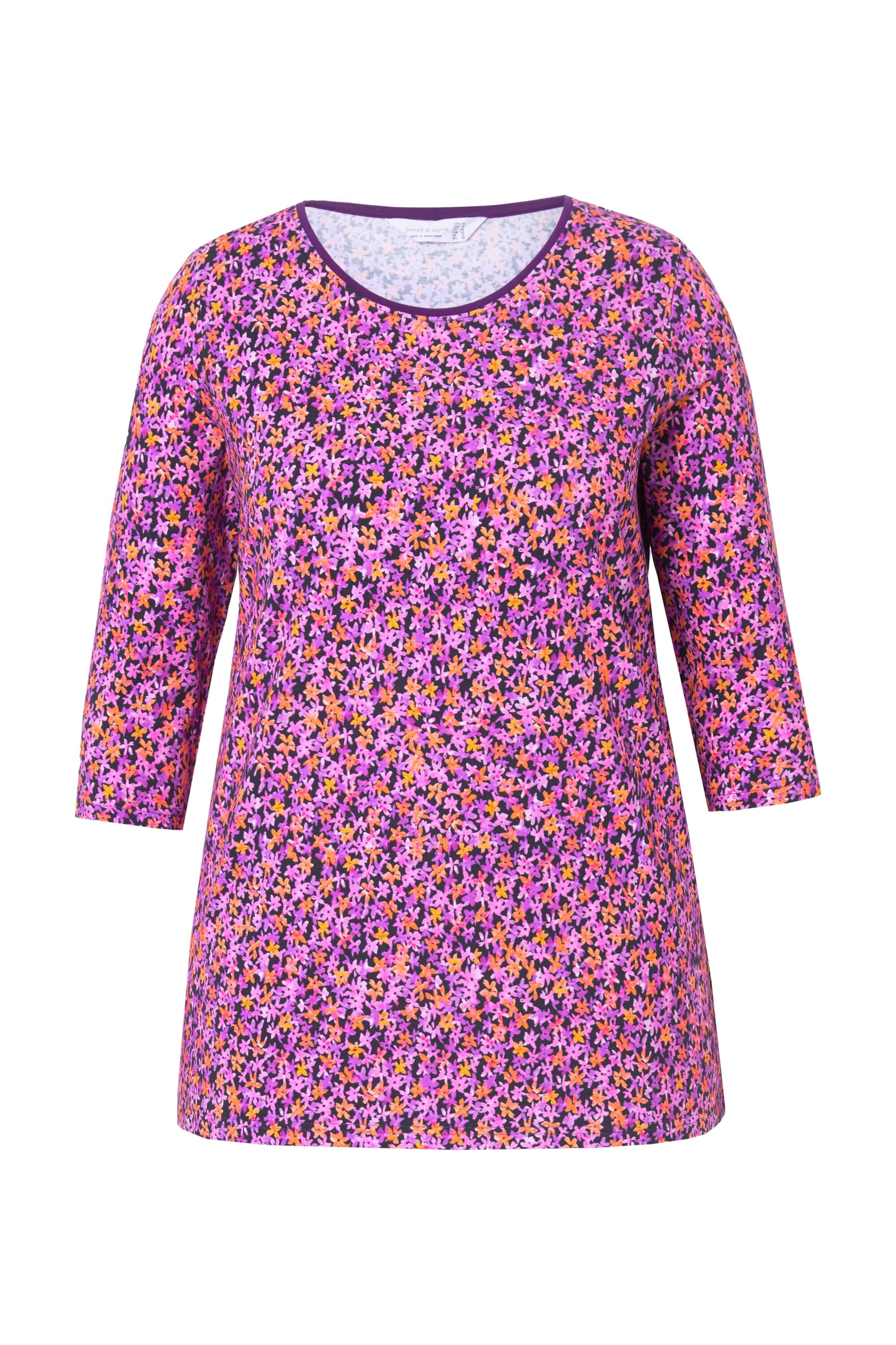 Janet & Joyce Shirt in Purple: front