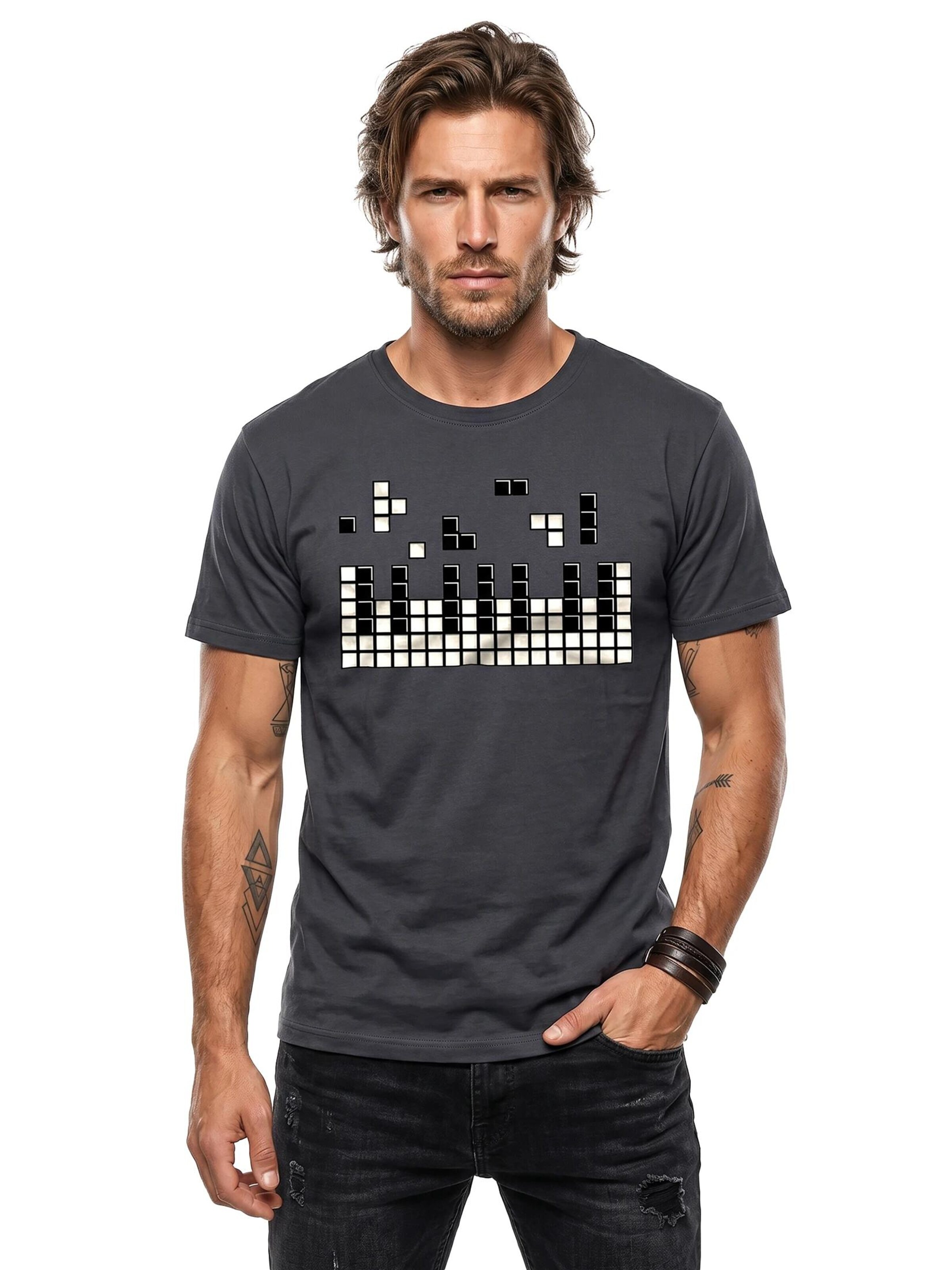 MAKAYA Shirt 'Piano' in Grey