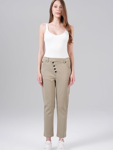 Baggy Jean M.O.D MIRACLE OF DENIM en vert : devant