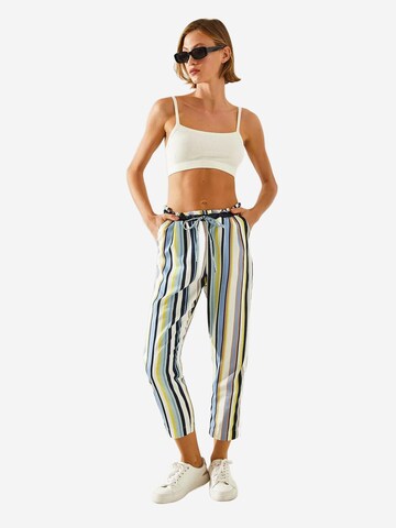 Bianco Lucci Regular Broek in Blauw