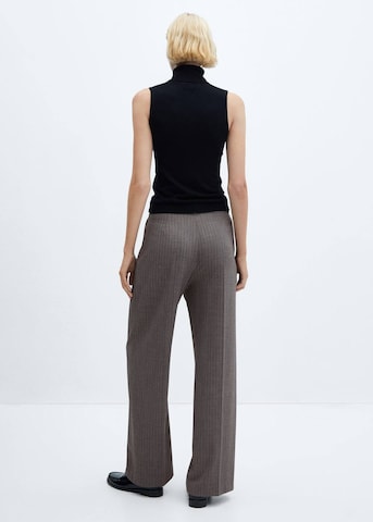 MANGO Wide leg Pleated Pants 'aros' in Grey