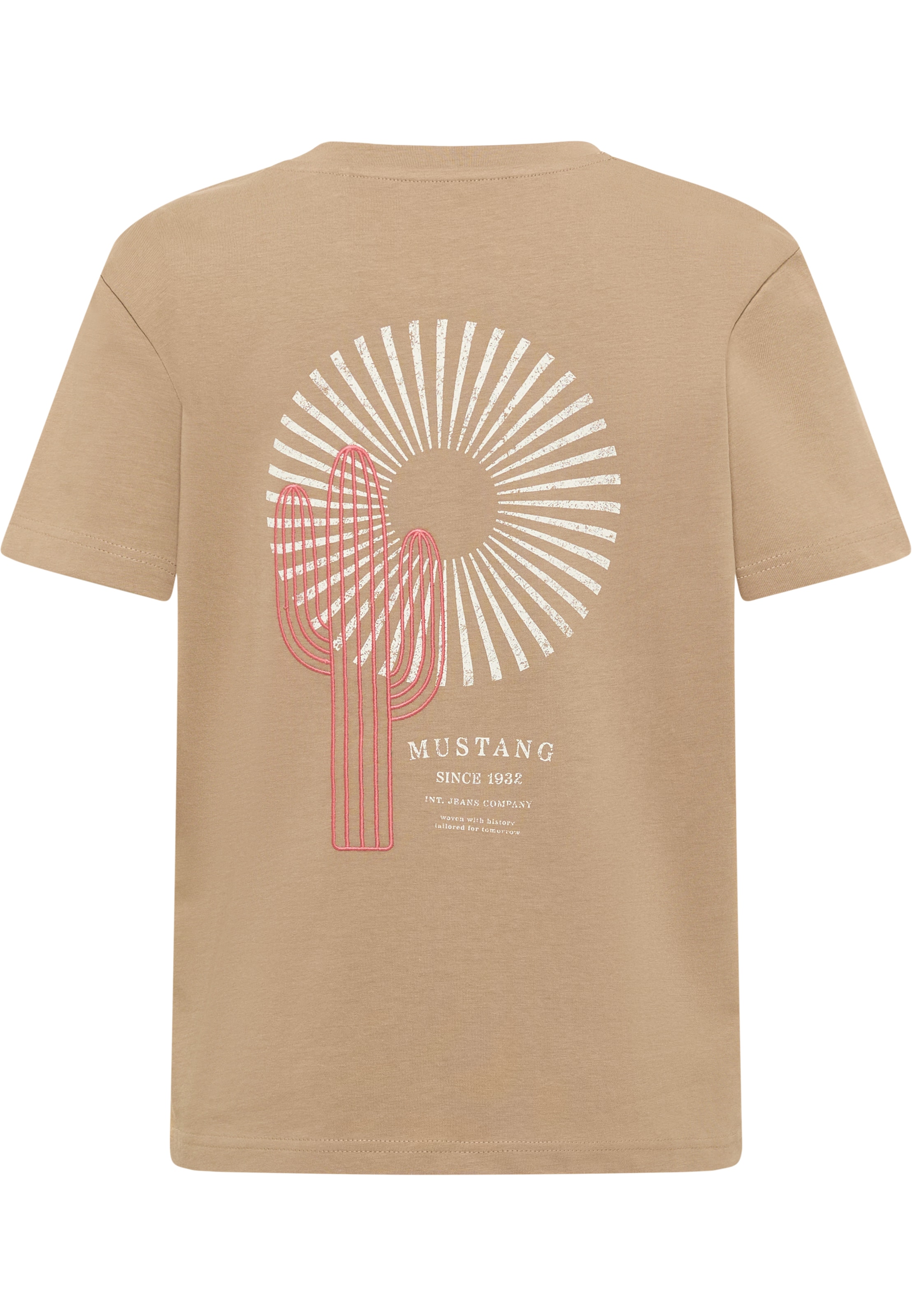 MUSTANG Shirt 'Floris' in Beige: front