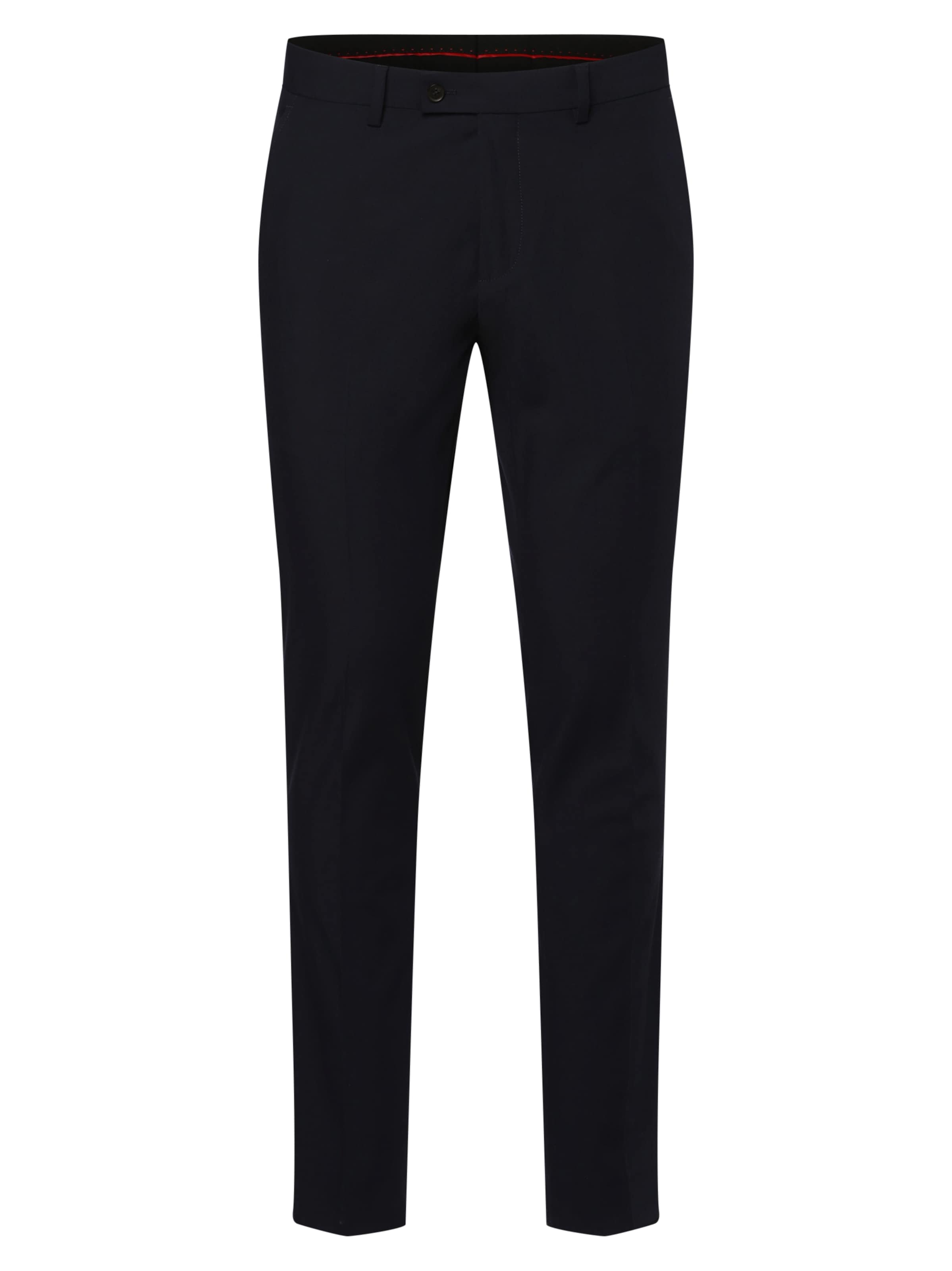 Coupe slim Pantalon à plis 'Manhatten' Mc Earl en bleu : devant