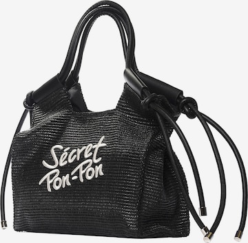 Secret Pon Pon Handtasche 'Nimue Lux' in Schwarz: Vorderseite