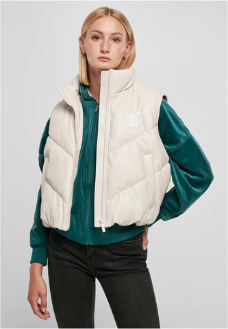 Karl Kani Bodywarmer in Beige: voorkant