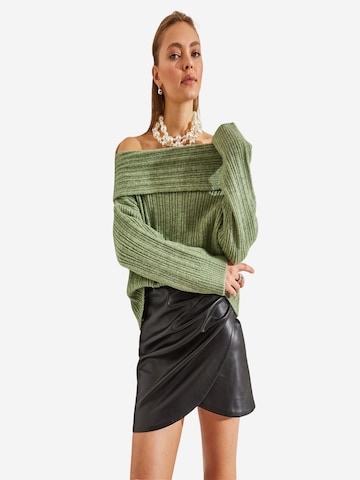 Bianco Lucci Pulover 'Pullover' | zelena barva