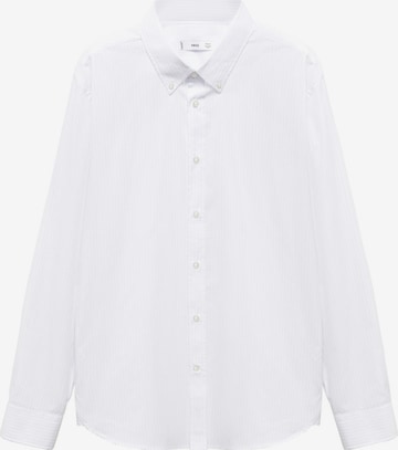 Coupe regular Chemise 'Arezzo' MANGO MAN en blanc : devant