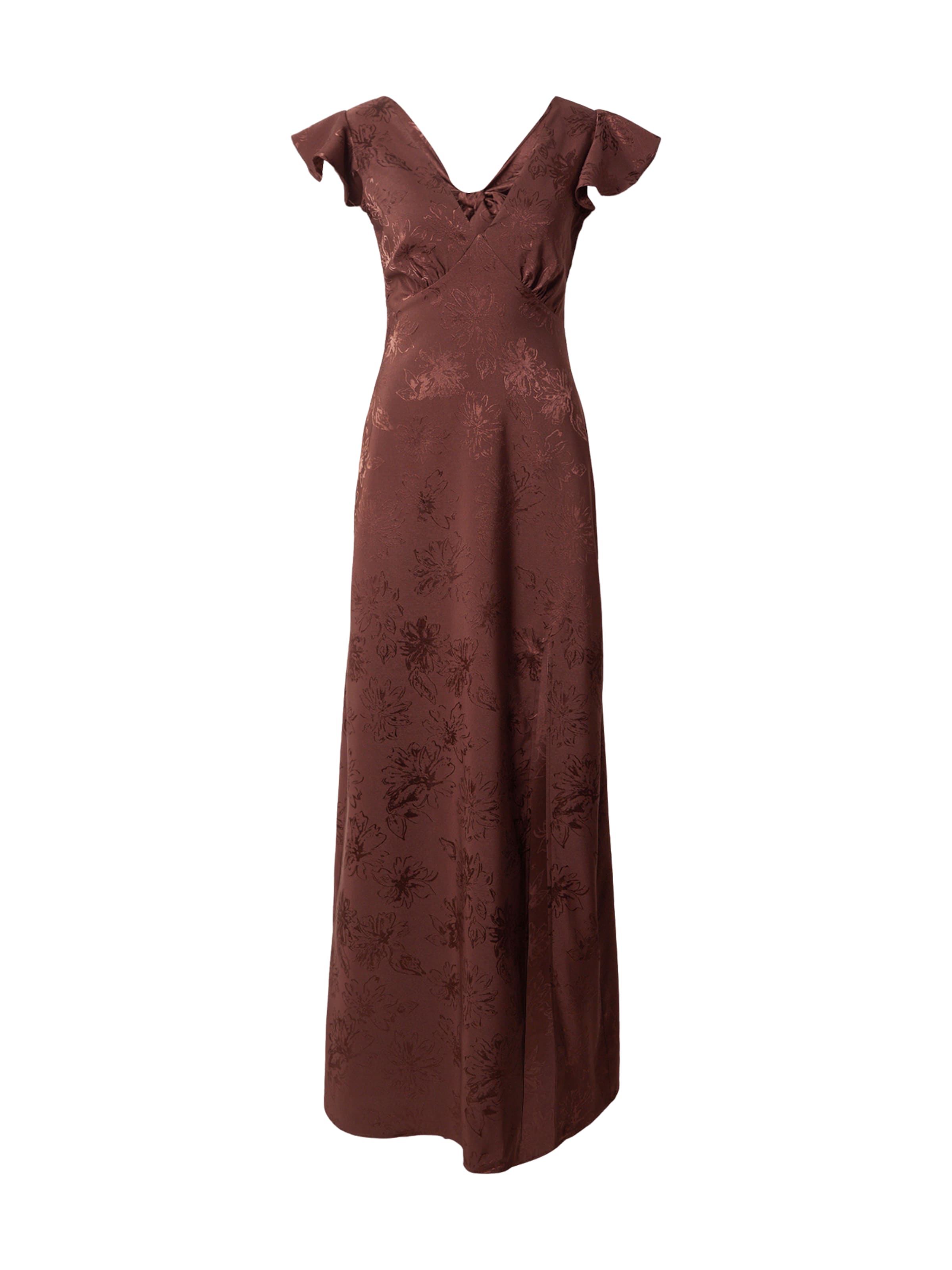 Maya Deluxe Kleid in Braun: Vorderseite