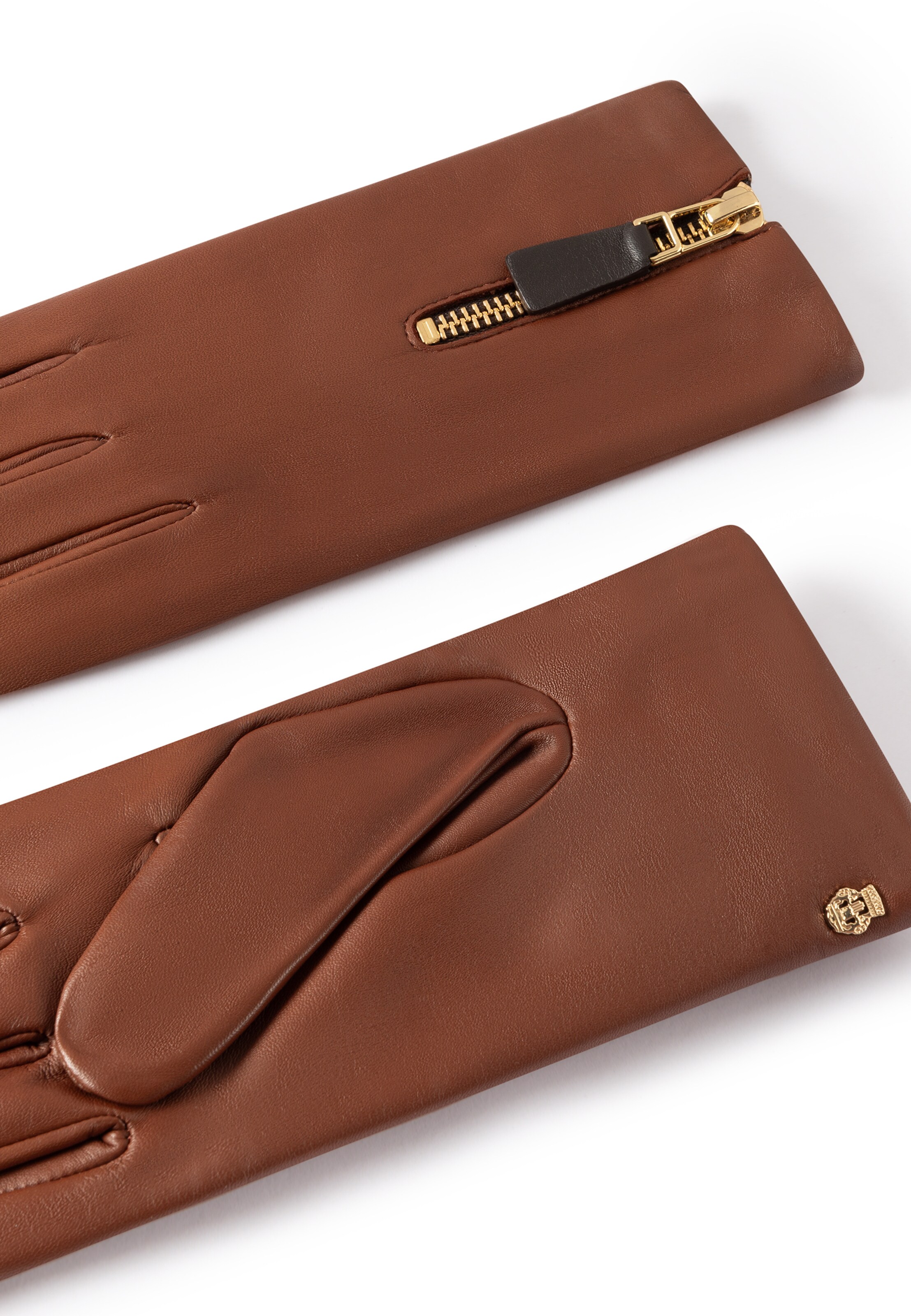 Roeckl Full finger gloves 'YORK TOUCH' in Brown
