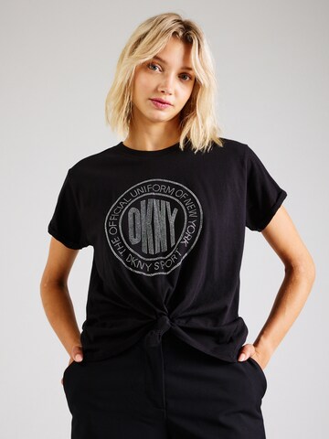 DKNY Performance Funkční tričko – černá: přední strana