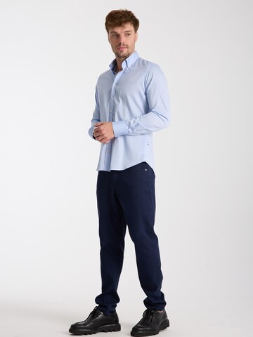 Slim fit Camicia business 'Leonardo' di 7Camicie in blu