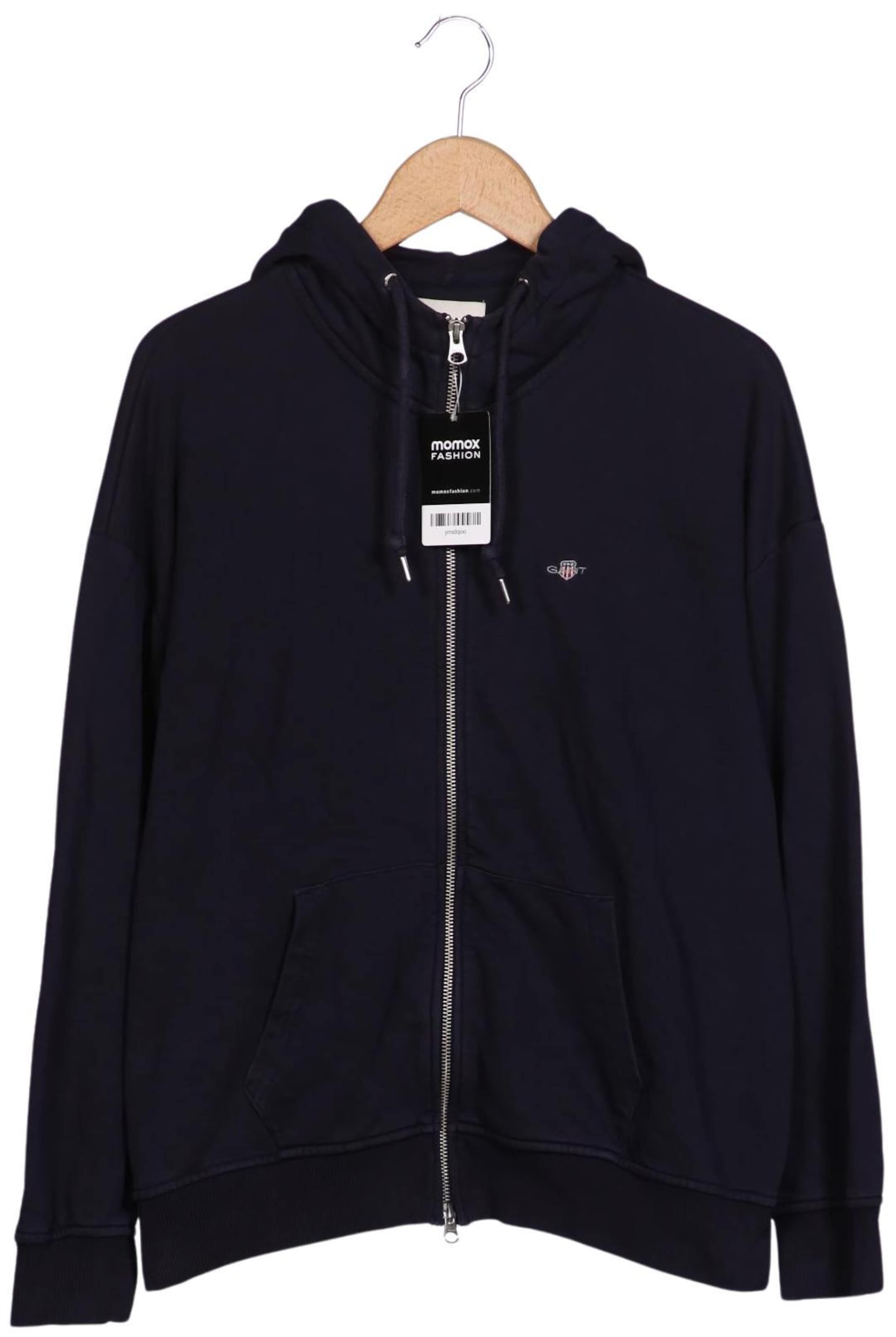 GANT Sweatshirt & Zip-Up Hoodie in M in Blue: front