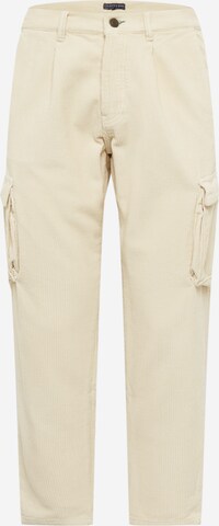 Effilé Pantalon cargo COLOURS & SONS en beige : devant