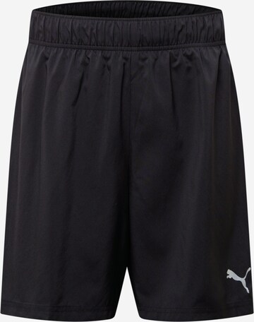 PUMA Regular Workout Pants 'Favourite' in Black: front