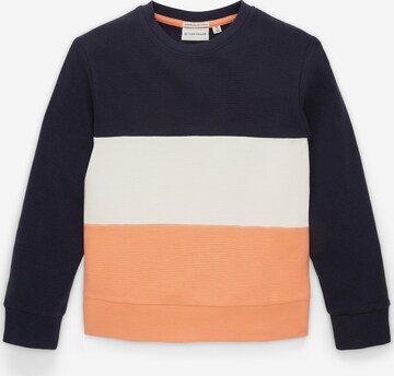 TOM TAILOR Sweatshirt in Blauw: voorkant