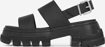 Tommy Jeans Sandali 'CITY' | črna barva: sprednja stran