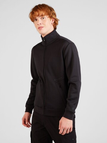 Champion Authentic Athletic Apparel Sweat jacket 'Tech' in Black: front