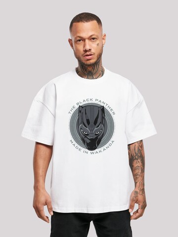 T-Shirt 'Marvel Black Panther Made in Wakanda - Color' F4NT4STIC en blanc : devant