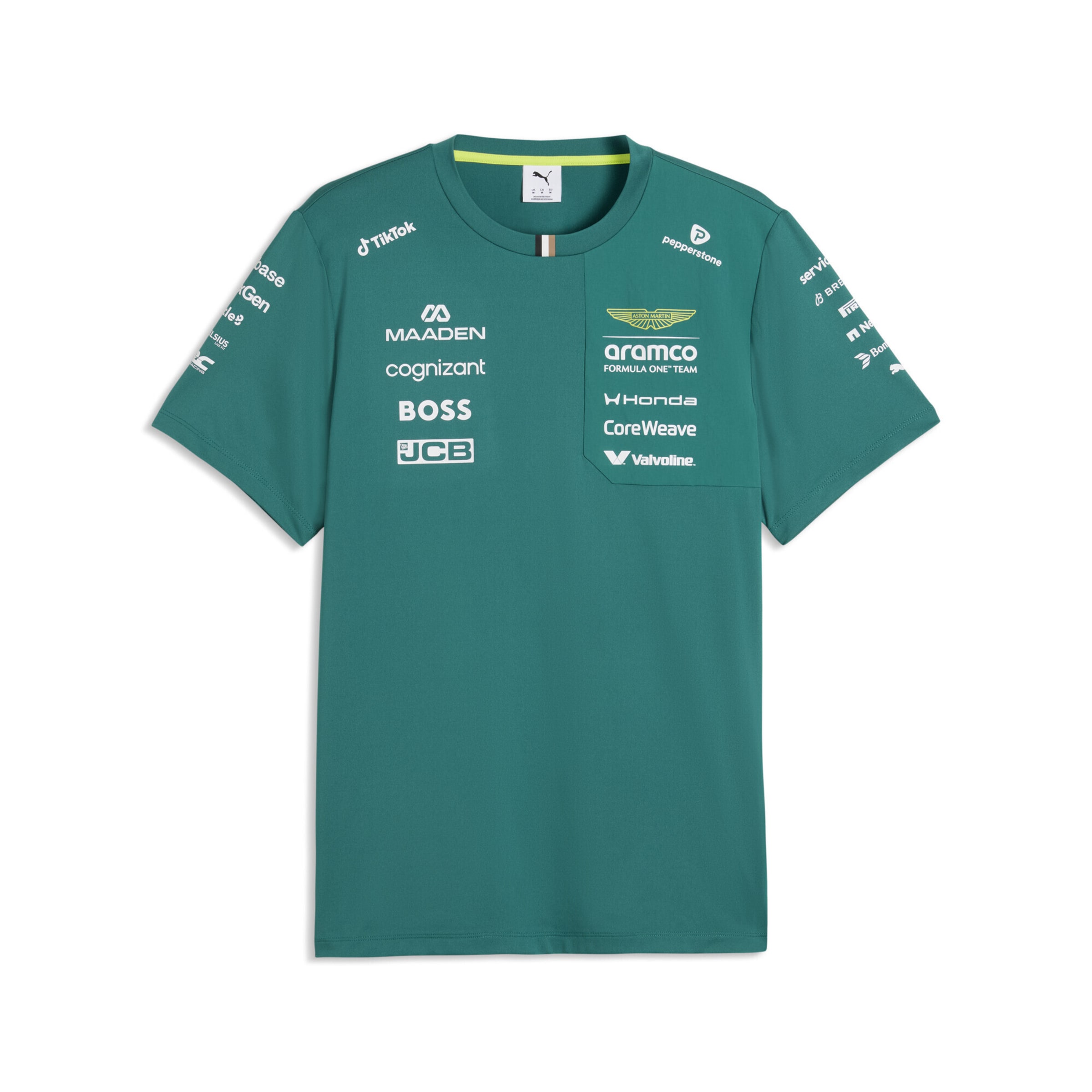 PUMA Functioneel shirt in Groen: voorkant