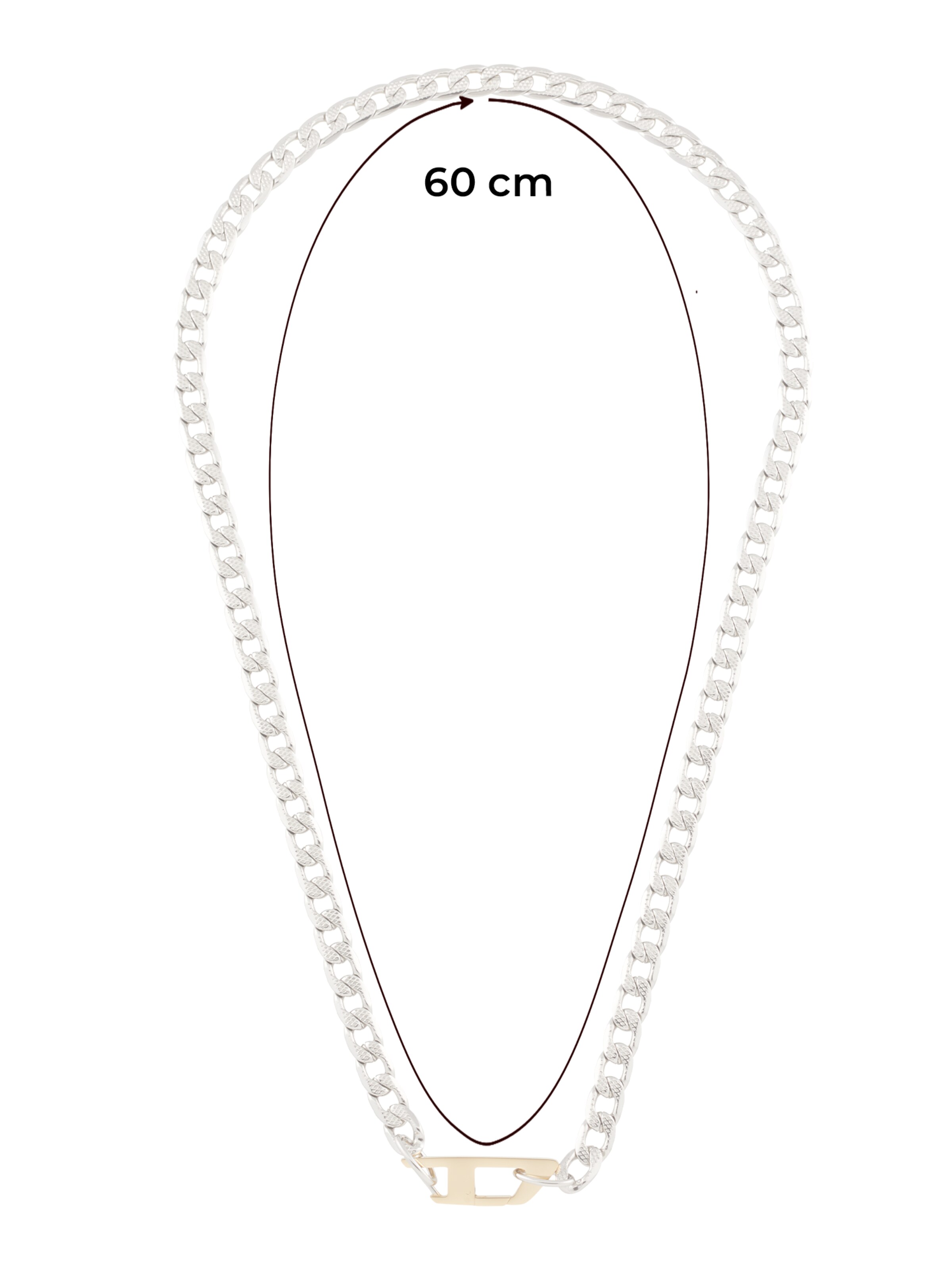 DIESEL Цепочка в Серебристый