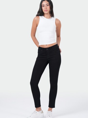M.O.D MIRACLE OF DENIM Slimfit Jeans in Zwart: voorkant