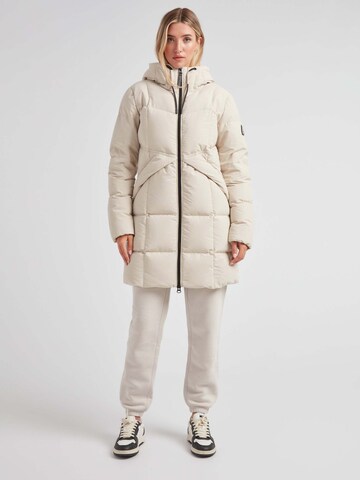 JACK1T Outdoorjas ' Black Star Puffer Coat Matt ' in Wit