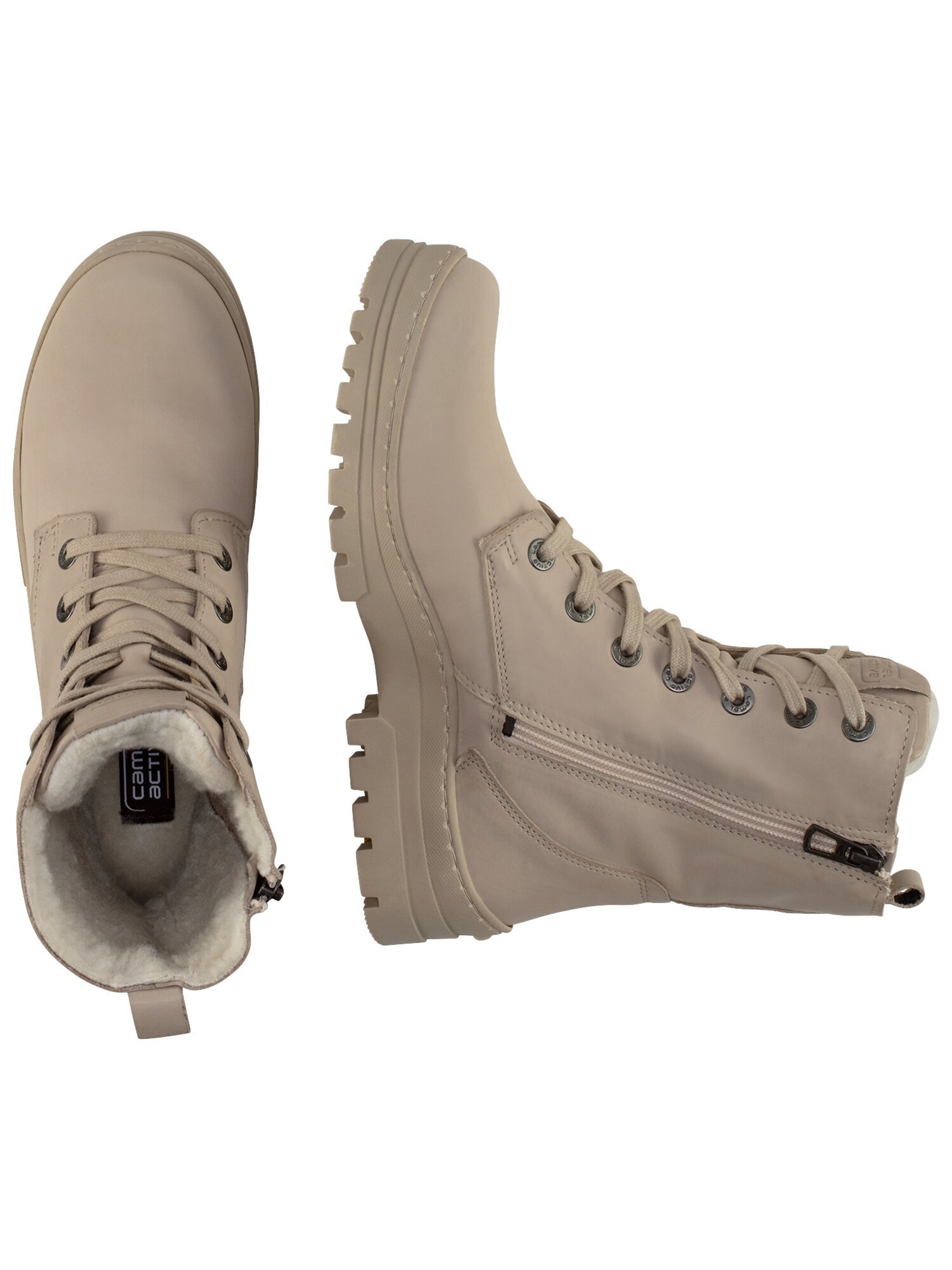 CAMEL ACTIVE Lace-Up Ankle Boots in Beige