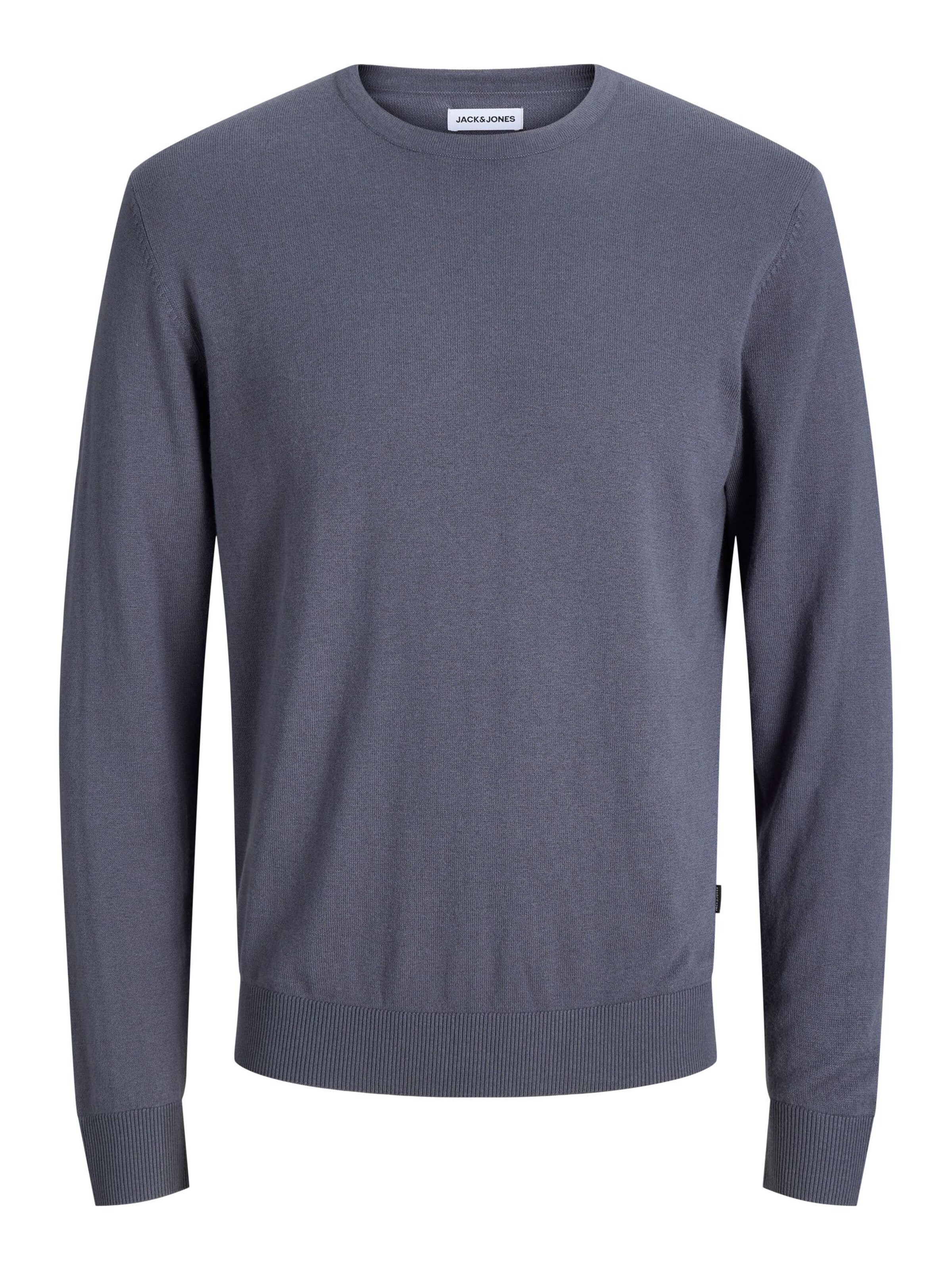 pilka JACK & JONES Megztinis be užsegimo 'JJEEmil': priekis