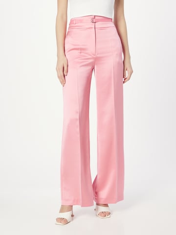 Loosefit Pantalon à plis 'Himia' HUGO en rose : devant