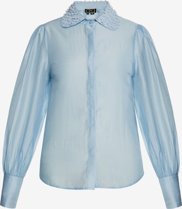 faina - Blusa en azul: frente