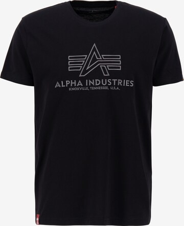 ALPHA INDUSTRIES Shirt in Black: front