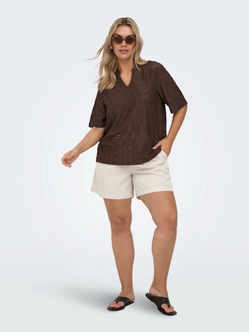 ONLY Carmakoma Blouse 'CARHELLEN' in Brown