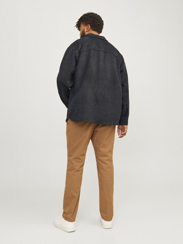 Jack & Jones Plus Comfort fit Overhemd 'JJEBradley Ollie' in Zwart