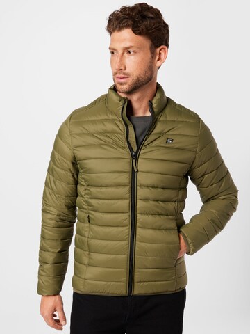 BLEND Демисезонная куртка в Зеленый: спереди