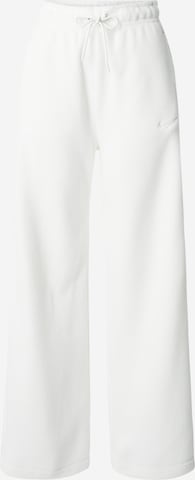 Nike Sportswear Wide Leg Hose in Weiß: predná strana