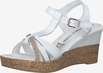 MARCO TOZZI Strap Sandals in White: front