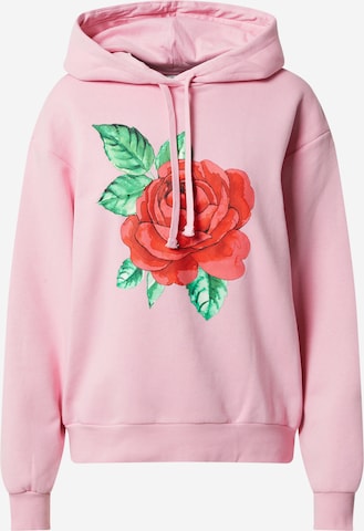 Monki Sweatshirt in Pink: front