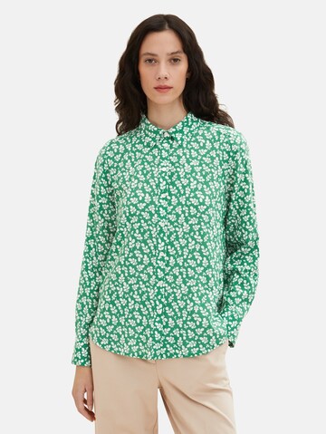 TOM TAILOR - Blusa en verde: frente