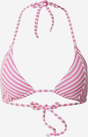 HOLLISTER Triangel Bikinitop in Pink: predná strana