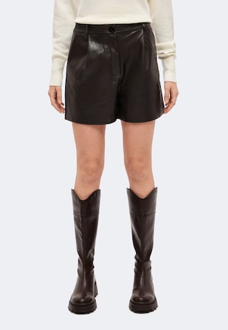 ABOUT YOU Wide Leg Shorts 'Cassia' in Braun: Vorderseite