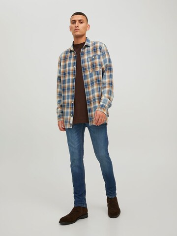 JACK & JONES Slimfit Džíny 'GLENN' – modrá