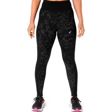 Skinny Pantalon de sport ASICS en noir : devant