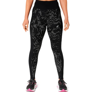 Skinny Pantalon de sport ASICS en noir : devant