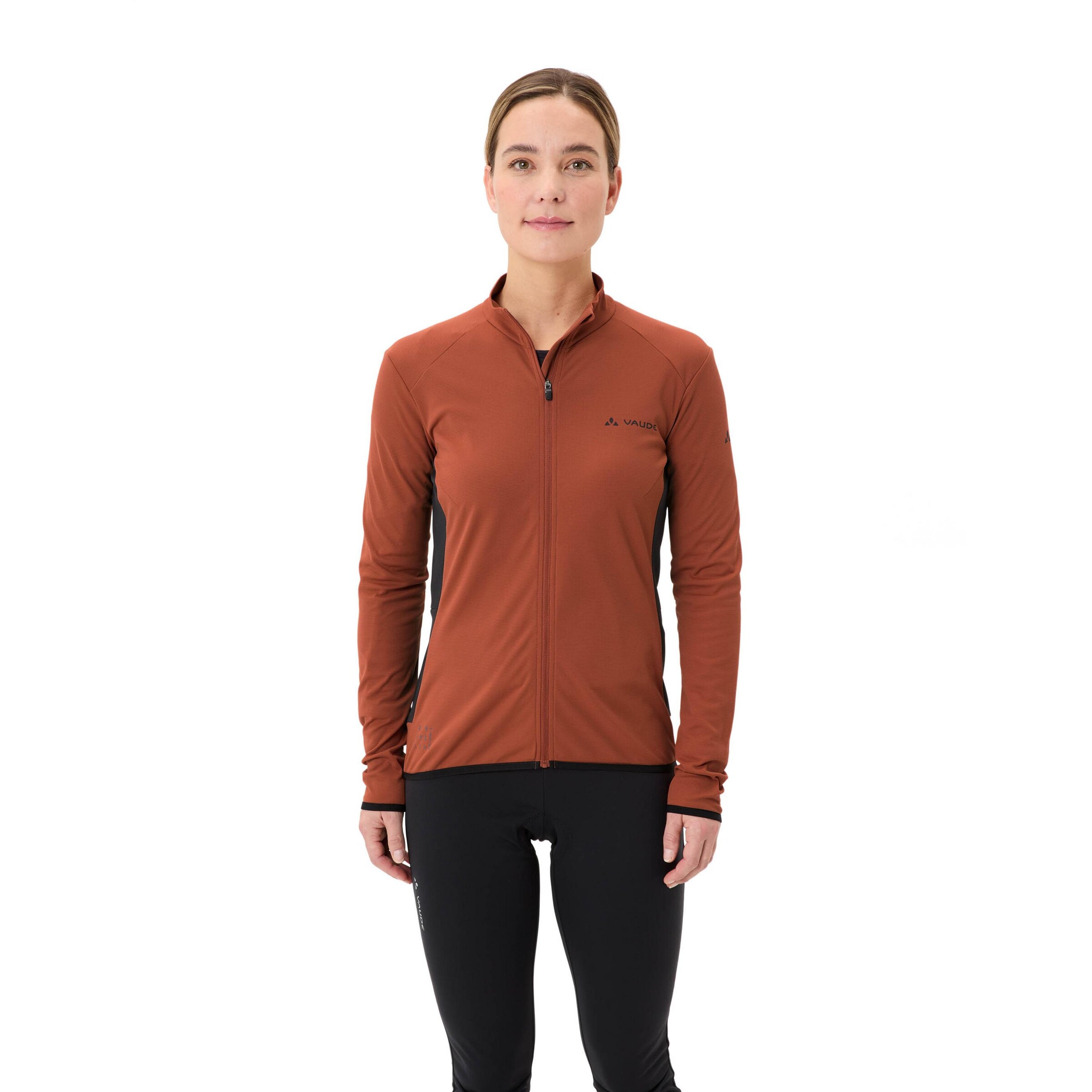 VAUDE Athletic Jacket 'Matera II' in Brown: front