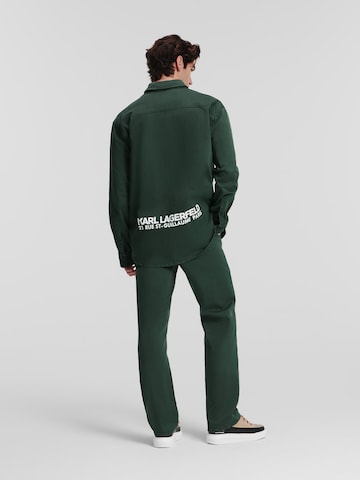 Karl Lagerfeld Regular fit Button Up Shirt in Green